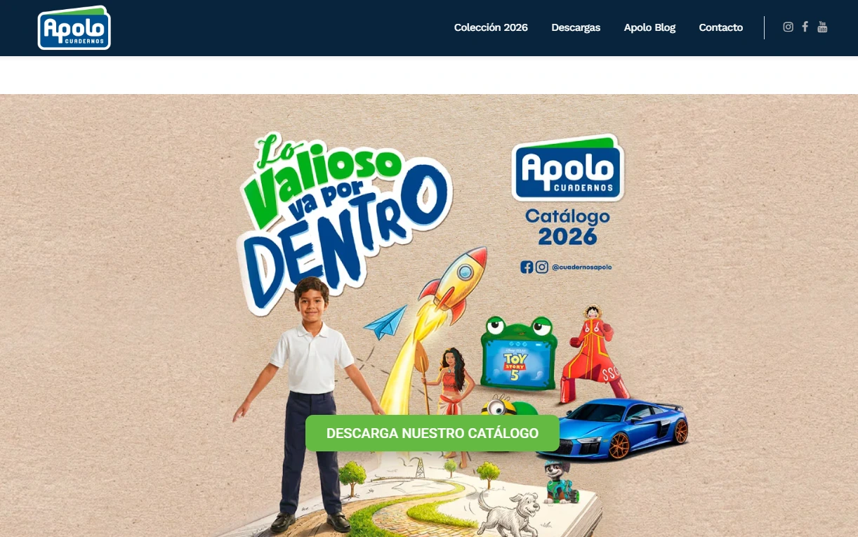 Cuadernos Apolo | Haketi Cuadernos Apolo website