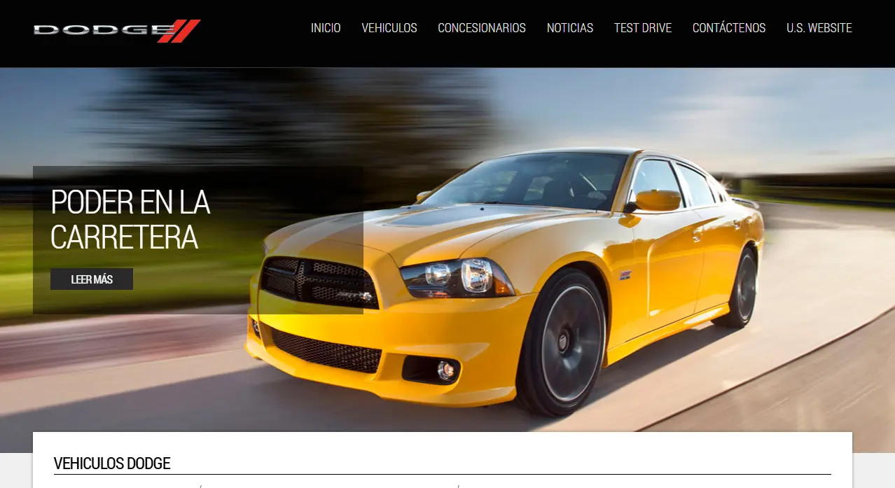 Dodge website