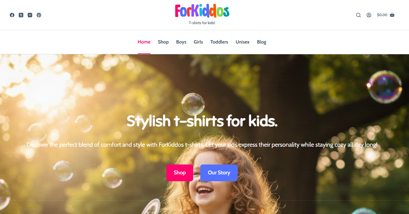 ForKiddos | Haketi ForKiddos website developed by Haketi
