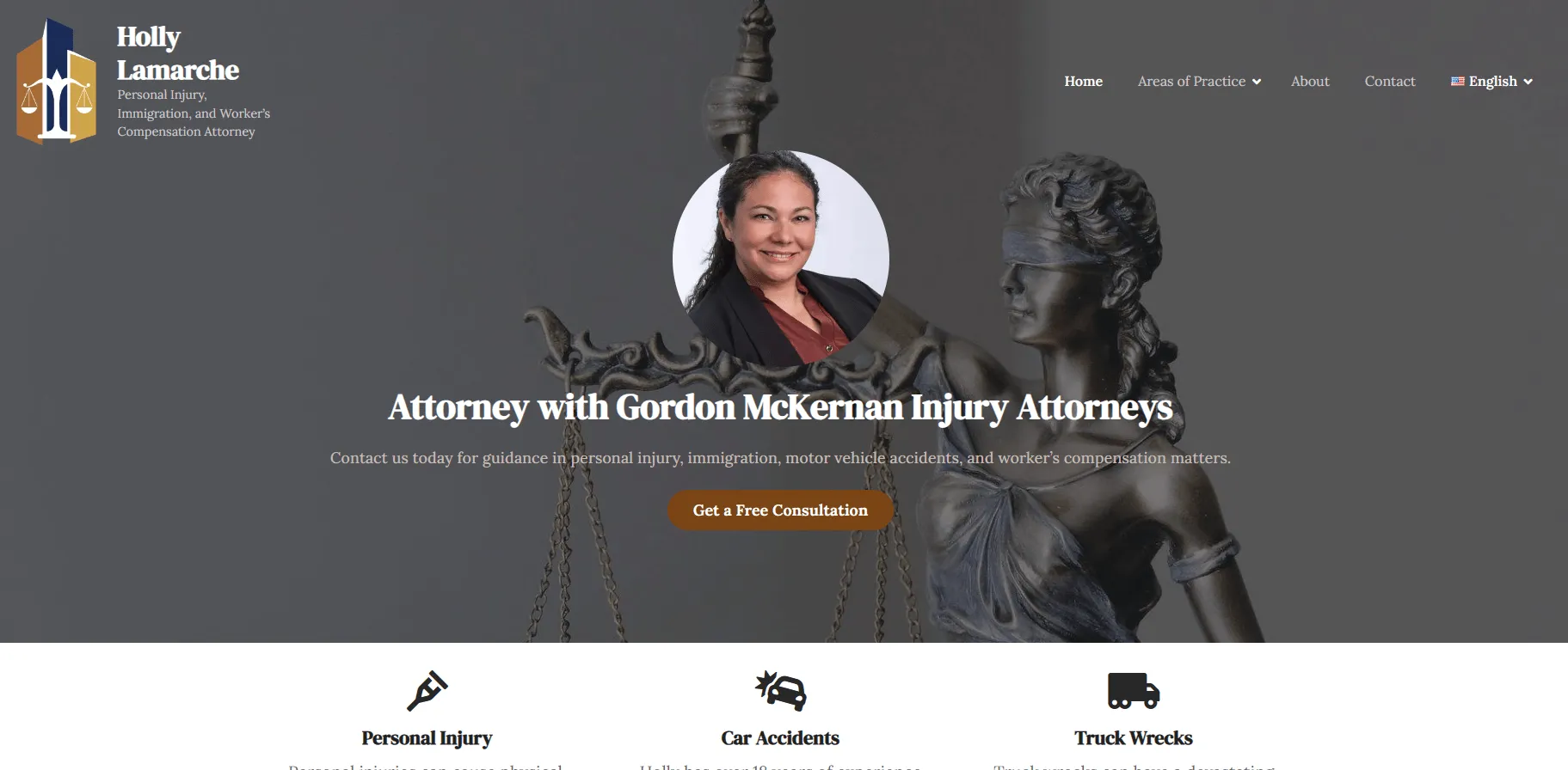 Lafayette Attorney Holly Lamarche’s Website Redesign | Haketi Lafayette Attorney Holly Lamarche’s Website Redesign